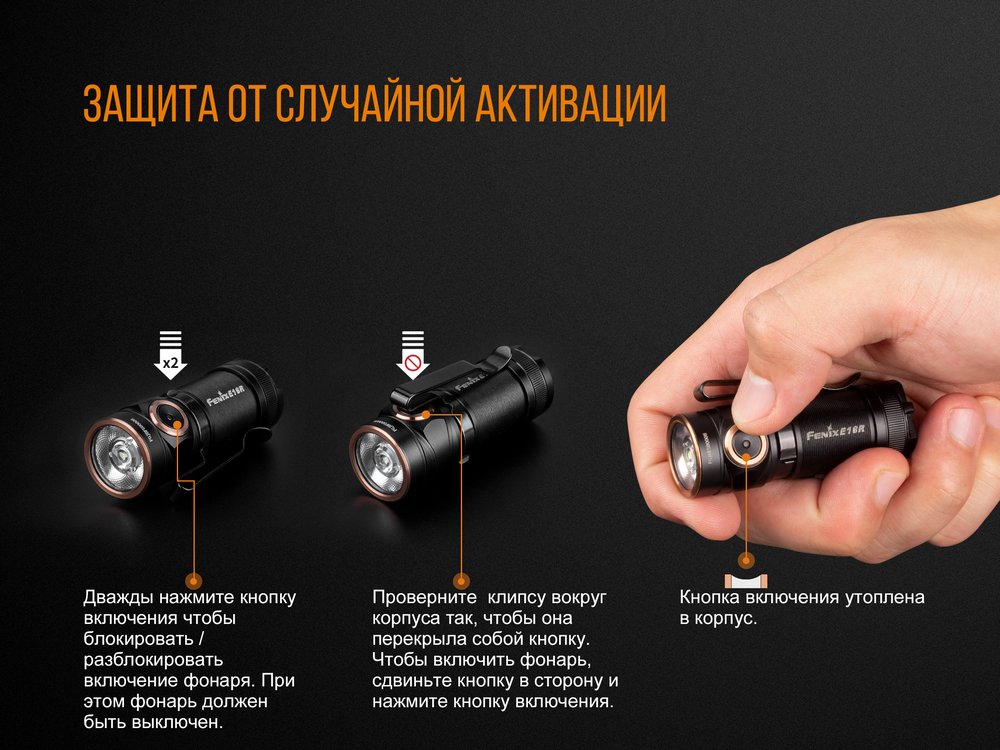 Фонарь Fenix E18R Cree XP-L HI LED