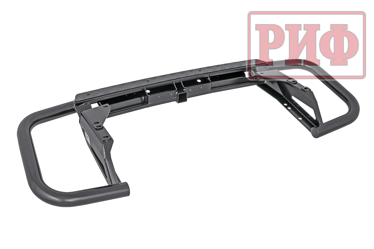 картинка Бампер задний РИФ Toyota Land Cruiser 200 2007-2015 c квадратом