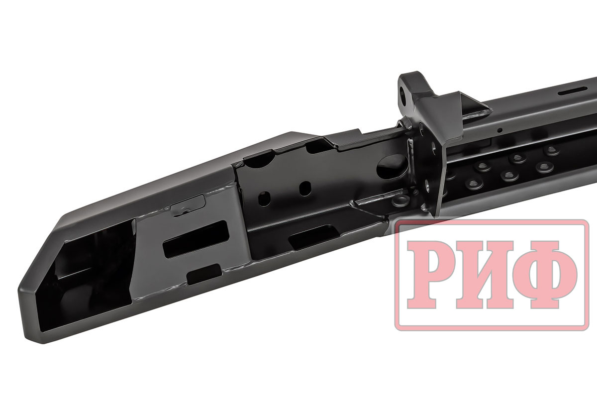 картинка Бампер задний РИФ УАЗ Буханка с фонарями, калиткой, возможностью установки фаркопа, стандарт