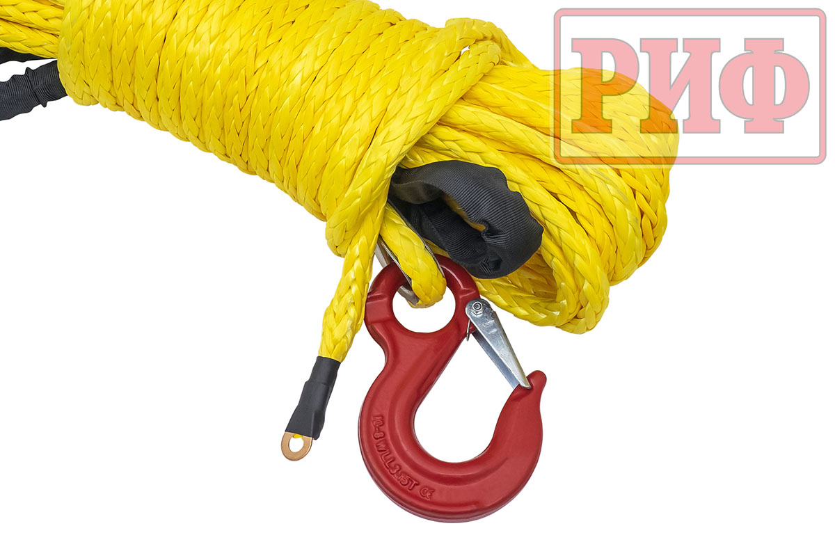 картинка Трос для лебёдки синтетический РИФ 13 мм/23 м (готовый)