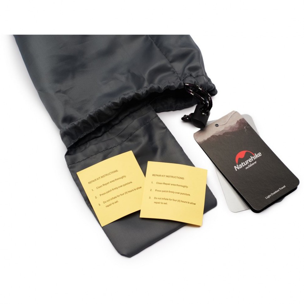 картинка Подушка Naturehike NH17A001-L автоматического надува голубая, 6927595746257