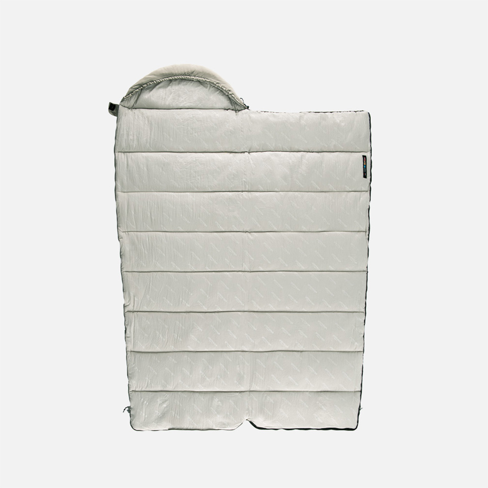 картинка Ультралёгкий спальный мешок Naturehike NH20MSD02 M300 хлопковый с капюшоном весна осень зеленый, молния справа