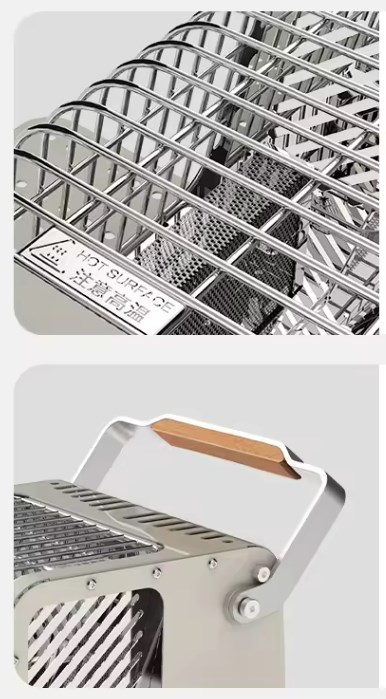 картинка Обогреватель газовый Naturehike многофункциональный, 1,1 кВт бежево-серый