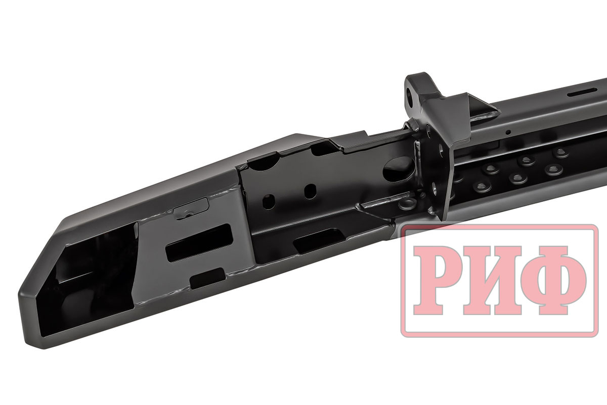 картинка Бампер задний РИФ УАЗ Буханка с фонарями, калиткой, возможностью установки фаркопа, лифт 65 мм