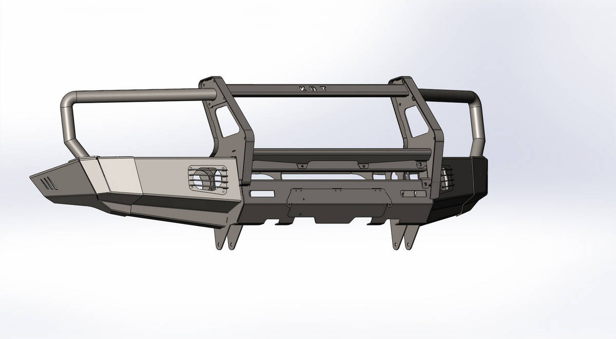 картинка Передний силовой бампер II поколения - Toyota Land Cruiser 200.