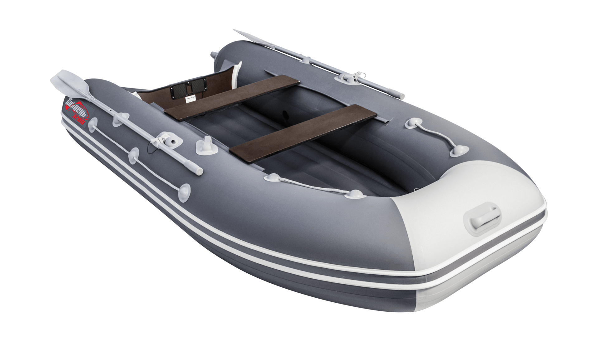 картинка Надувная лодка ПВХ, Таймень LX 3200 НДНД, графит/светло-серый