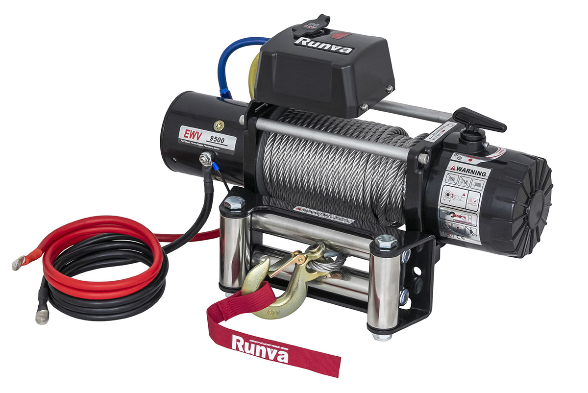 картинка Лебёдка Runva 9500 lbs 4350 кг 12В сталь