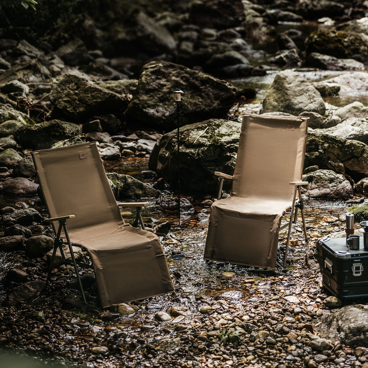 картинка Кресло туристическое Naturehike Nightfall T08 складное, до 110 кг, коричневое