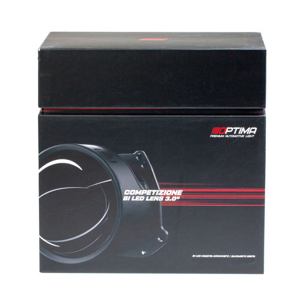 Светодиодная линза Optima Premium Bi-LED Lens Competizione 5100K, 3.0", 24V, Комплект 2 шт.