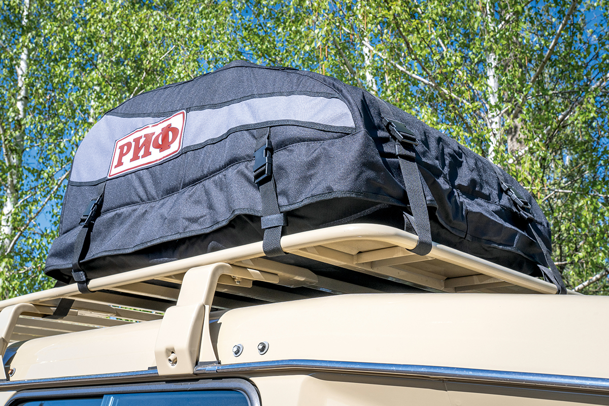 картинка Бокс автомобильный на крышу РИФ мягкий (98x73.5x32 см) 