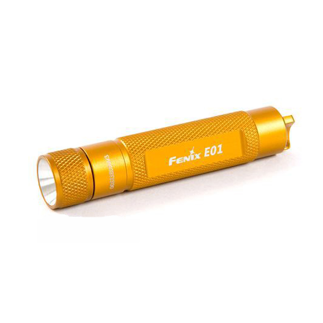 Фонарь Fenix E01 Nichia white GS LED желтый