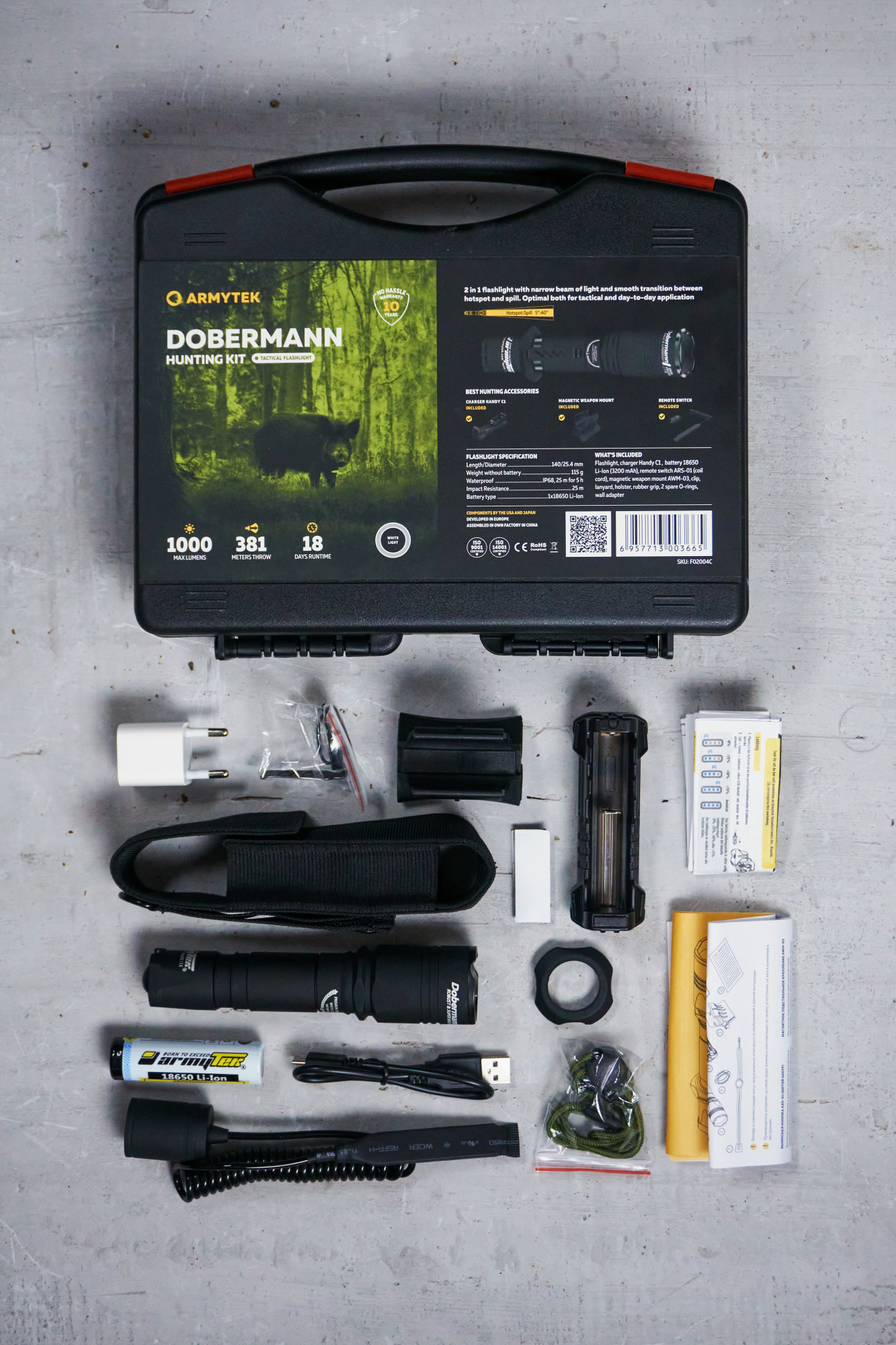 картинка Фонарь Armytek Dobermann Hunting Kit