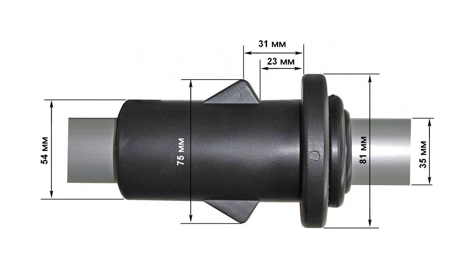 картинка Весло 195 см черное (комплект из 2-х весел)