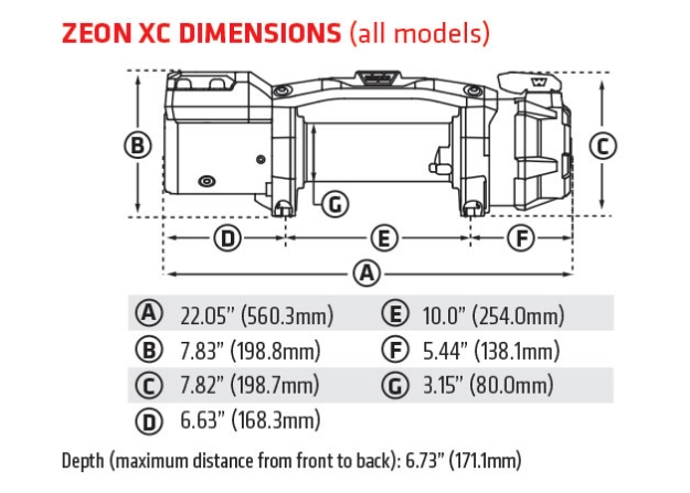 картинка Лебедка WARN ZEON XC 12-S