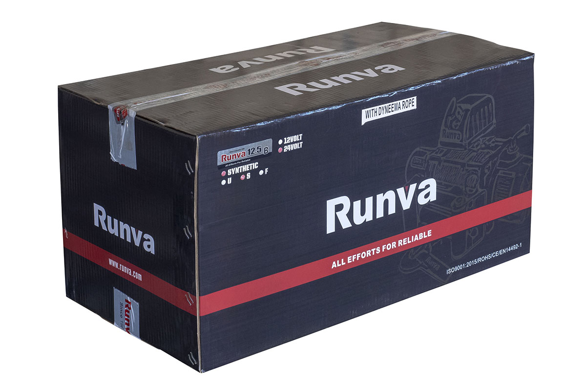картинка Лебёдка Runva 12500 lbs 5670 кг короткий барабан 12В сталь