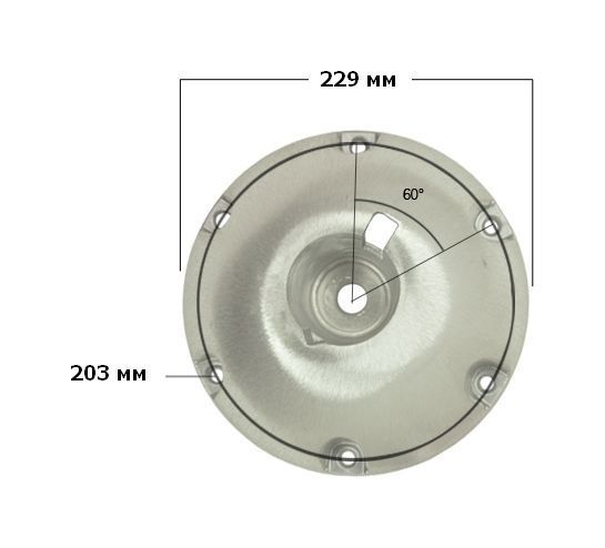 картинка Основание 229 мм накладное для стоек Taper-Lock