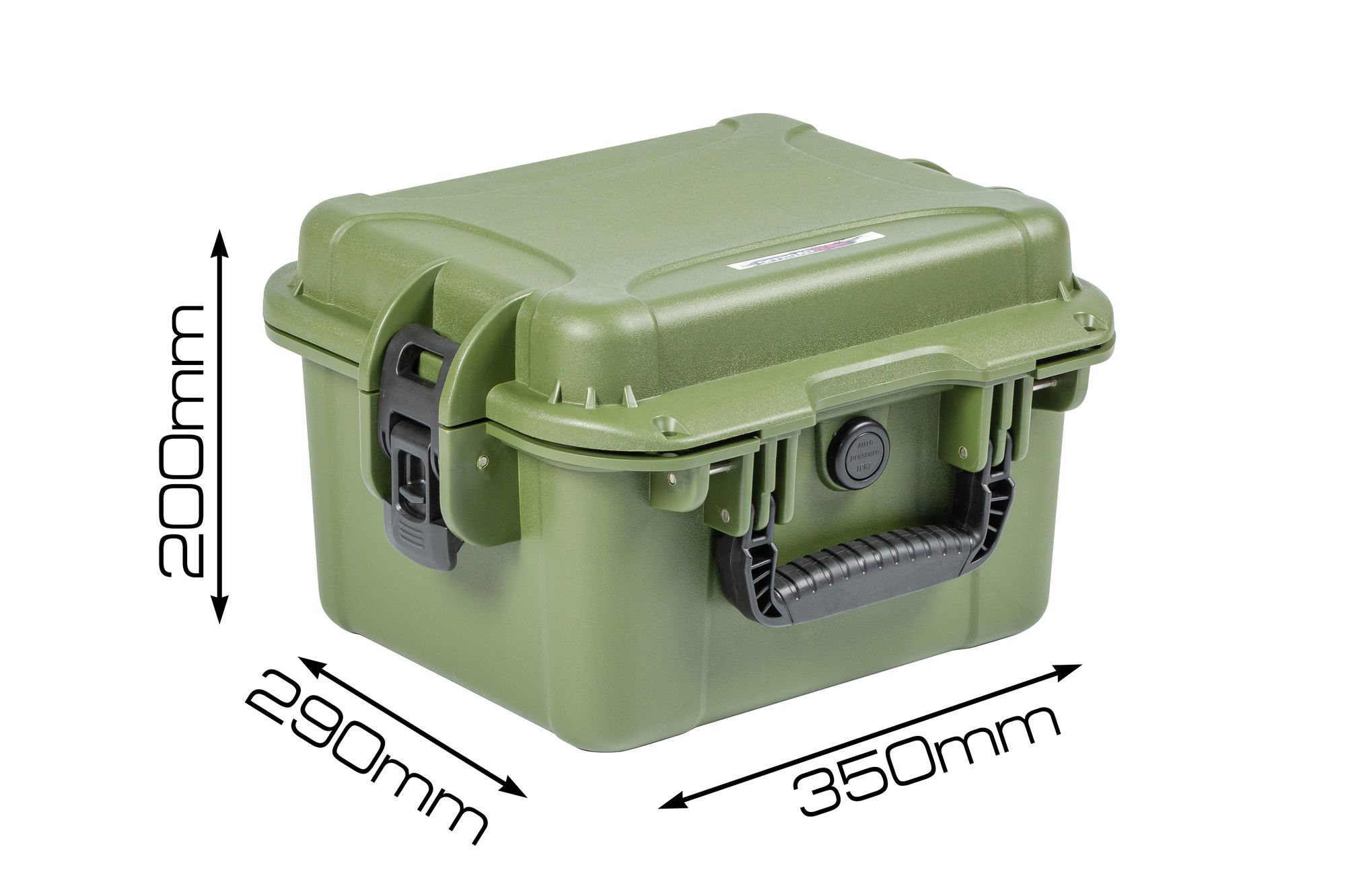 Кейс OffRoadTeam Element EL613075 ЗЕЛЕНЫЙ, внутри 272*220*197мм, IP65