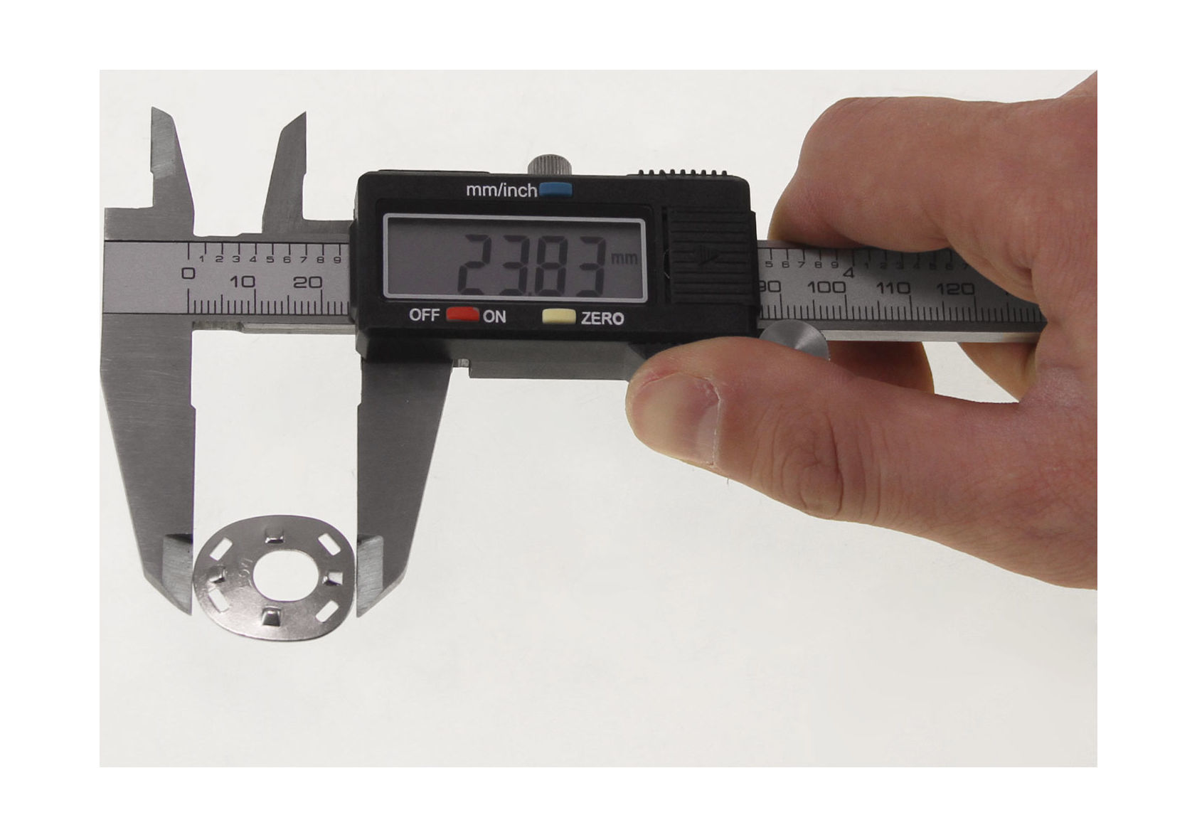 картинка Шайба тентовой застежки DOT, никелированная латунь