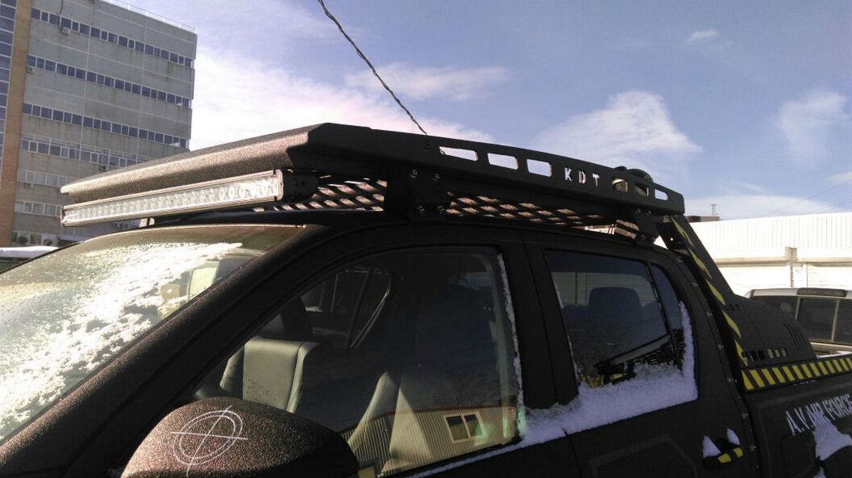 картинка Багажник KDT аэродинамический алюминиевый для Toyota Hilux