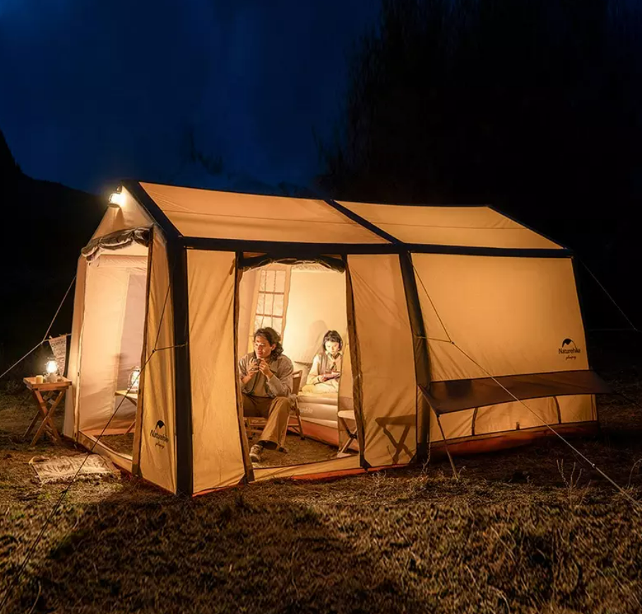картинка Палатка Naturehike надувная Extend Air 12 X , песочный