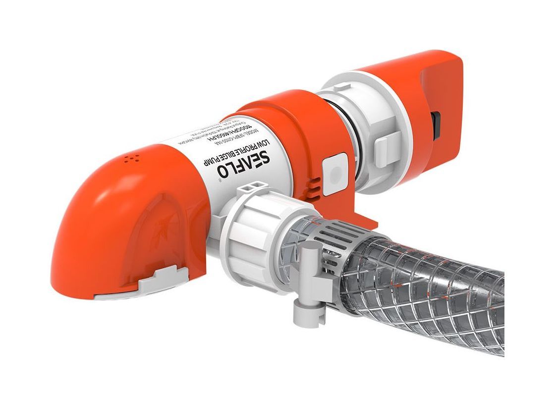 картинка Помпа осушительная автоматическая низкопрофильная, 24 В, 1100GPH (4163 л/ч), SeaFlo