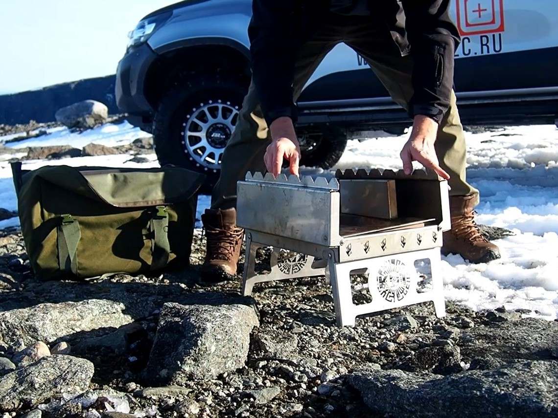 картинка Мангал "КДТ" из пищевой нержавеющей стали