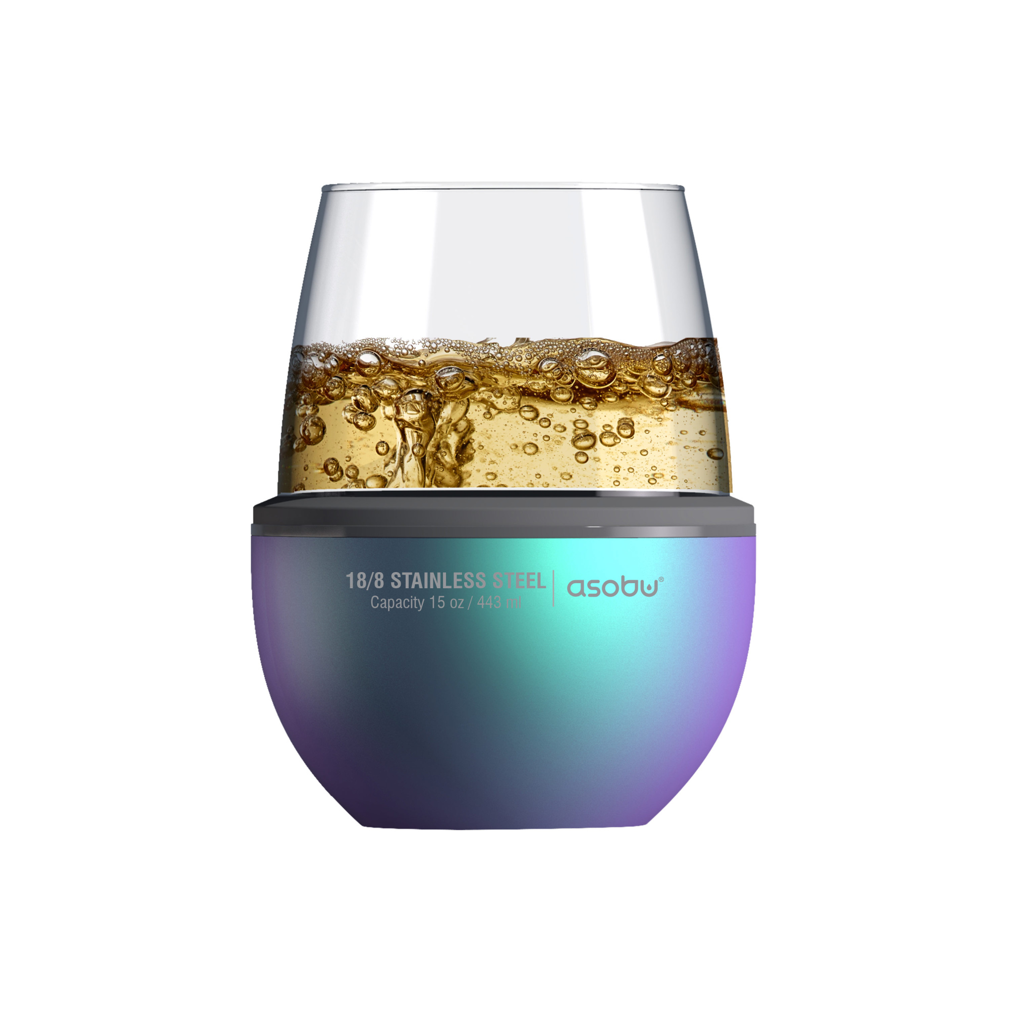 картинка Термобокал для вина WINE KUZIE 440 мл, мультиколор