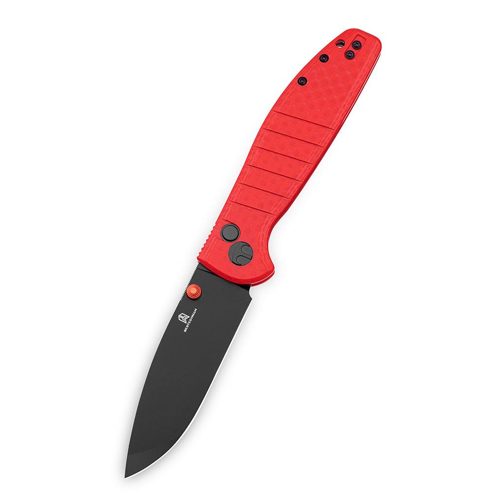 картинка Нож Bestechman Goodboy сталь D2, рукоять G10 красная