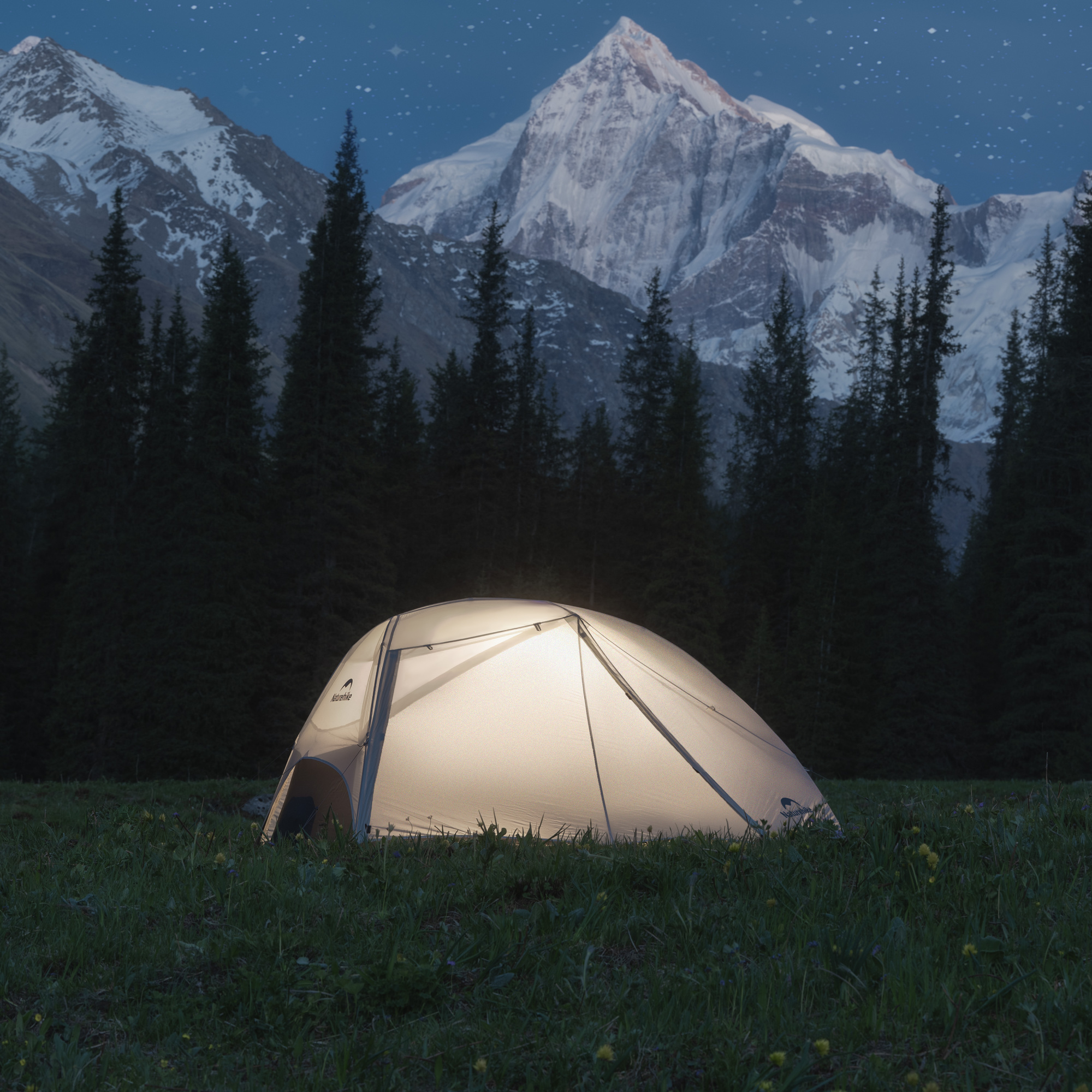 Палатка Naturehike Star River UL CNK2450WS022 двухместная серая
