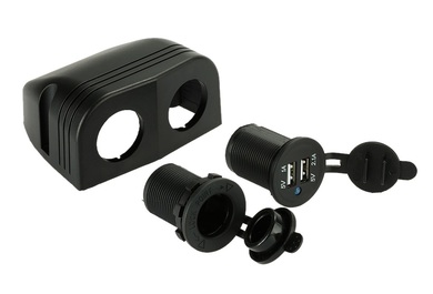 картинка Панель гнезд питания 12V и USB внешнего монтажа