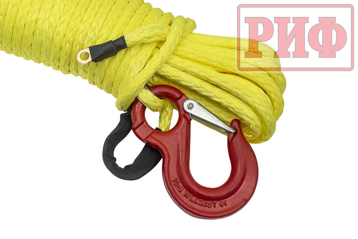 картинка Трос для лебёдки синтетический РИФ 10 мм/25 м (готовый)