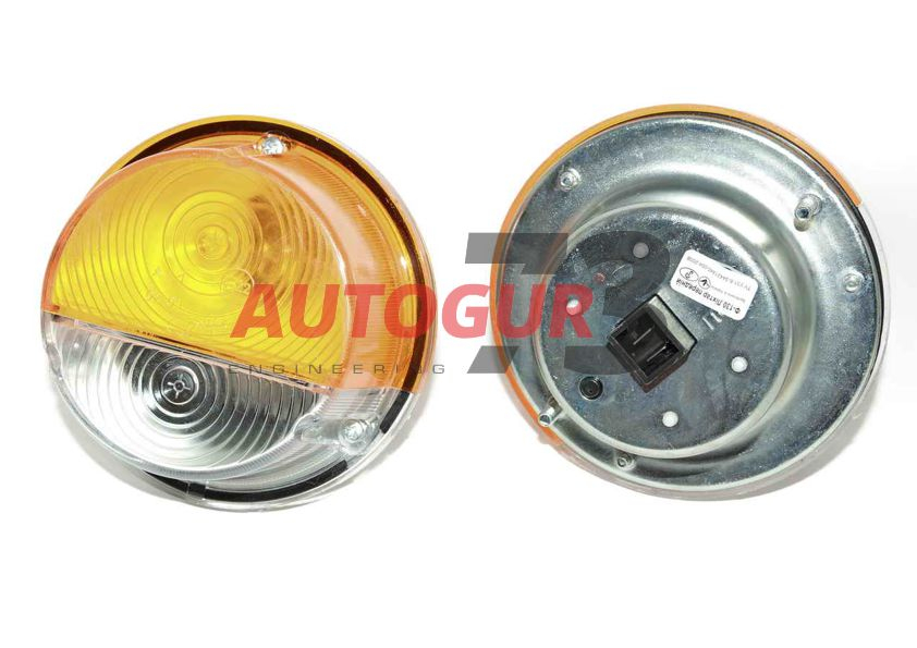 картинка Фонарь передний светодиодный подфарник (желто-серый) металл на автомобили УАЗ, ГАЗ