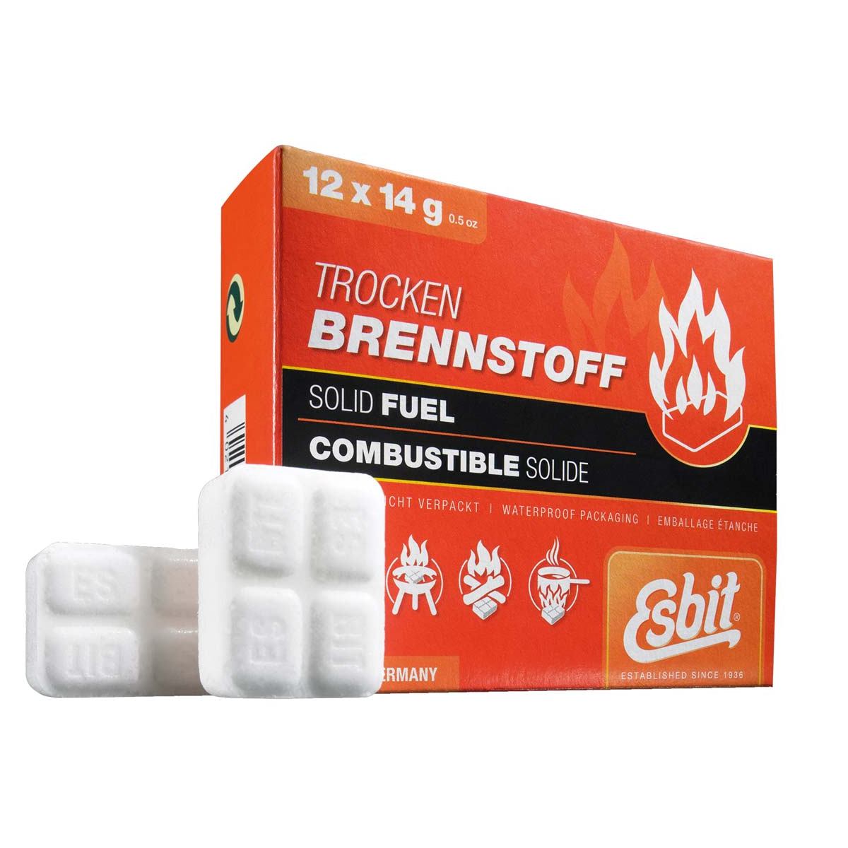 картинка Твердое топливо Esbit таблетированное 12 x 14г, 00101200