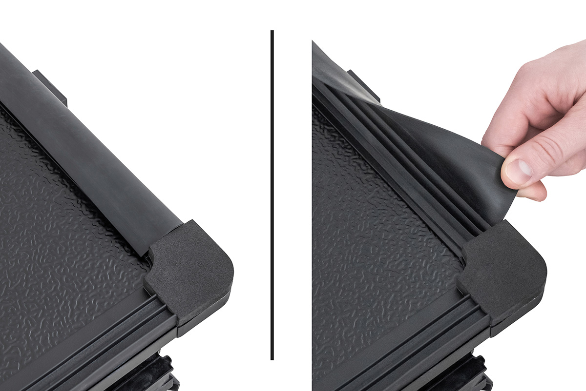 картинка Крышка кузова Great Wall Poer KingKong, трёхсекционная, алюминиевая, черная