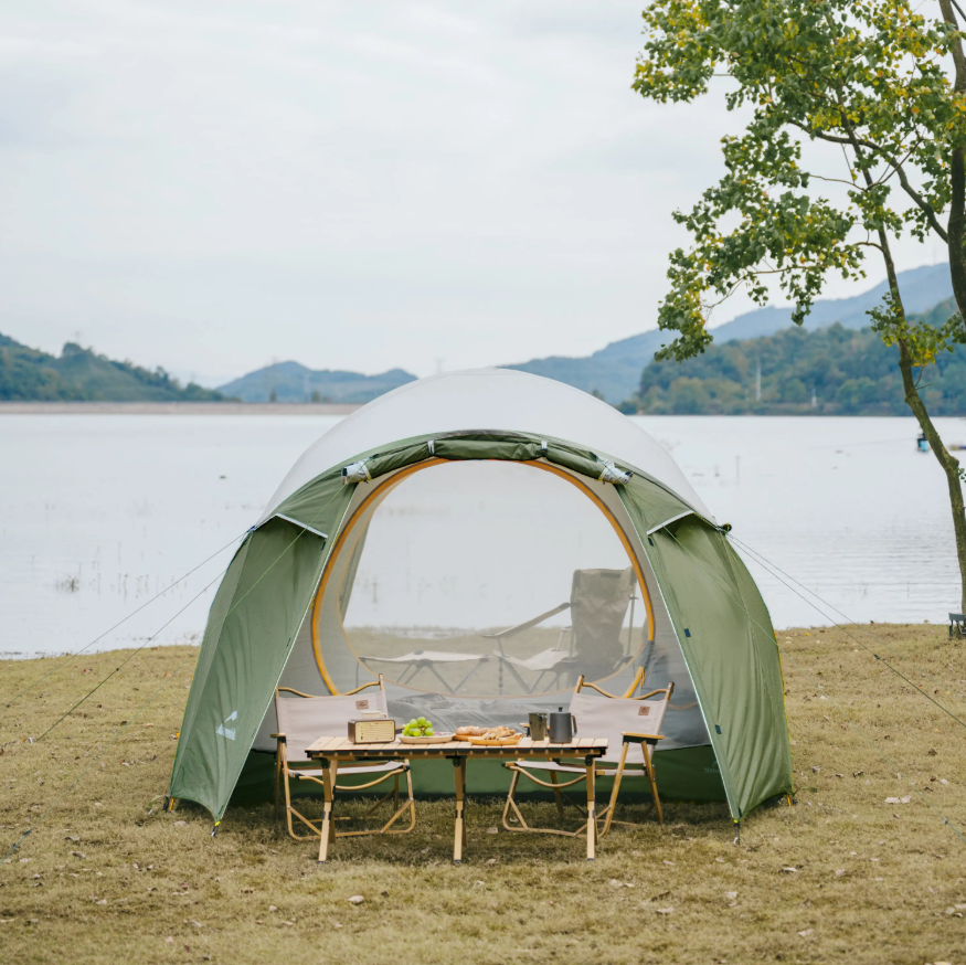 картинка Палатка Naturehike KOTA 4, 4-местная, алюминиевый каркас, олива