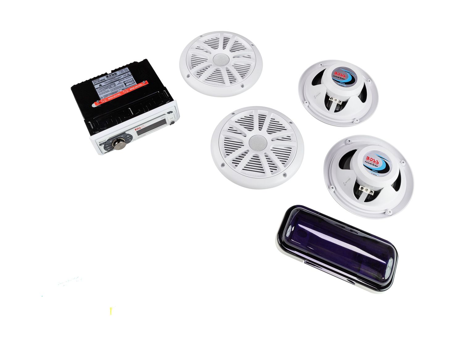 картинка Морская акустика 1DIN BOSS MCK508WB.6 (комплект4+MRC5)