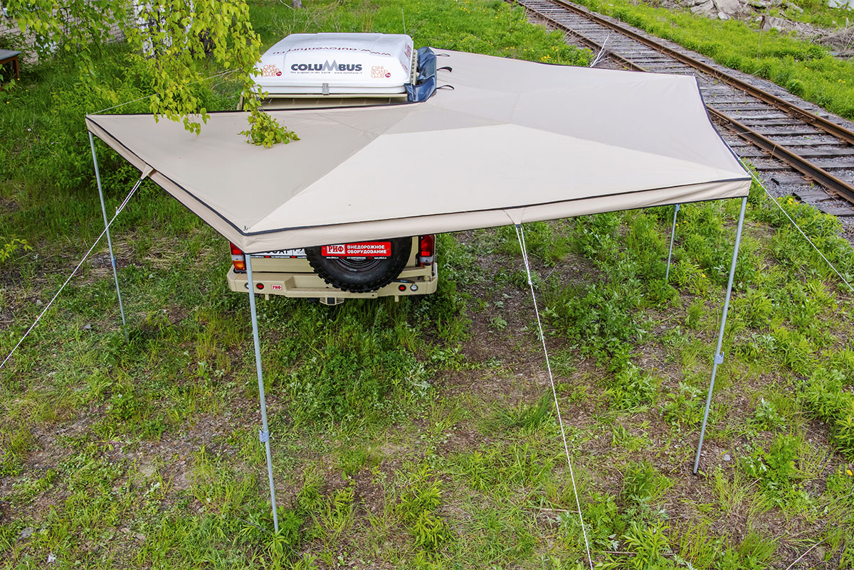 картинка Маркиза автомобильная РИФ веерная 2,5х2,5 м (правая)