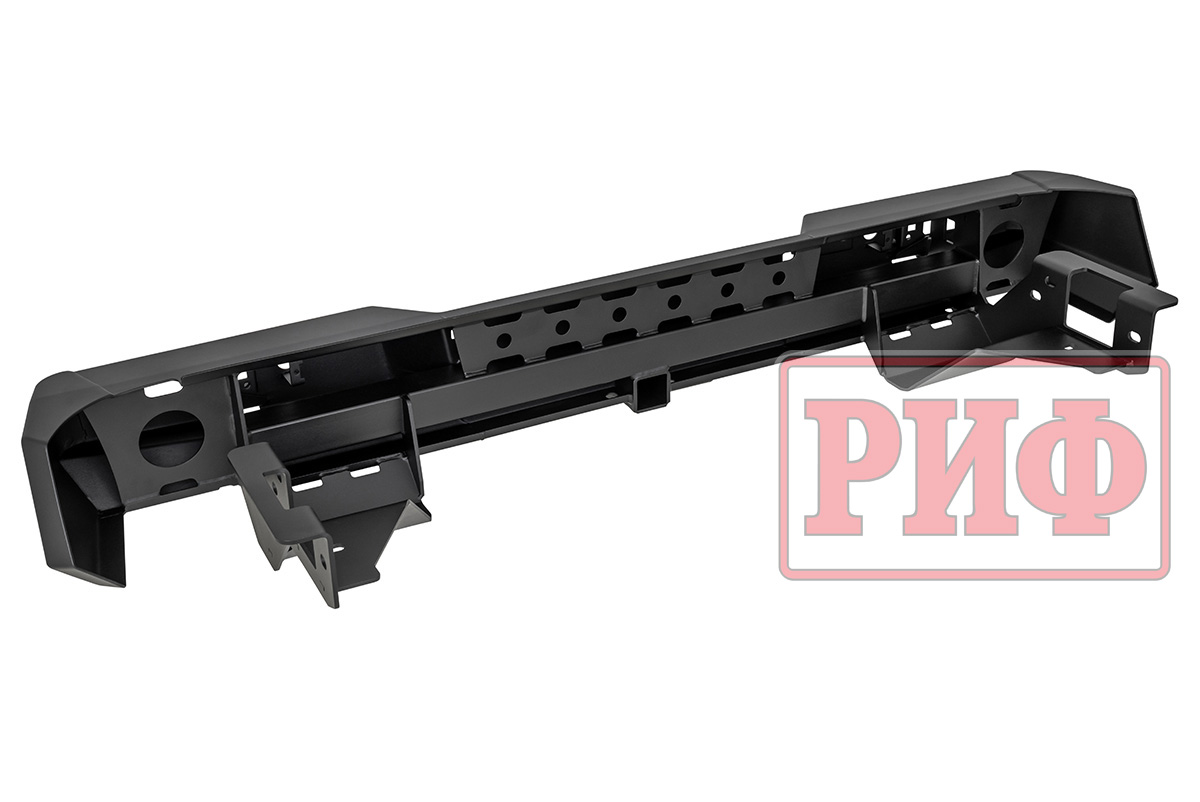 картинка Бампер задний Changan Hunter Plus с квадратом и фонарями РИФ силовой