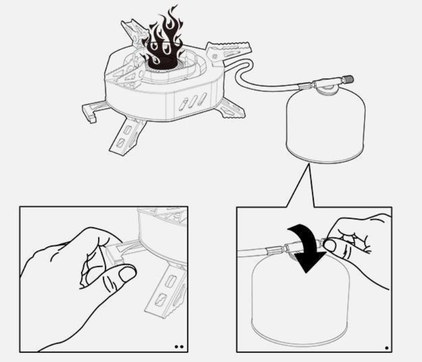 картинка Горелка газовая Naturehike портативная 4.4 кВт