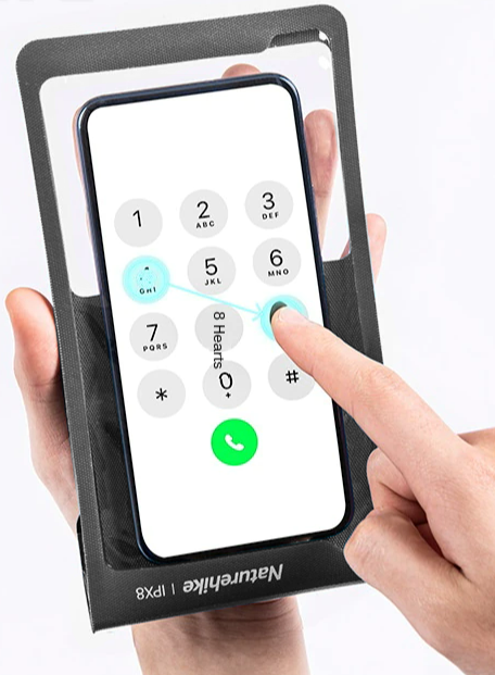 картинка Гермочехол Naturehike плоский для телефона 11х20 см. (серый)