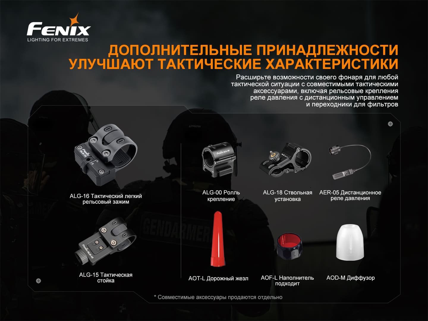 Фонарь Fenix TK22TAC, TK22TAC