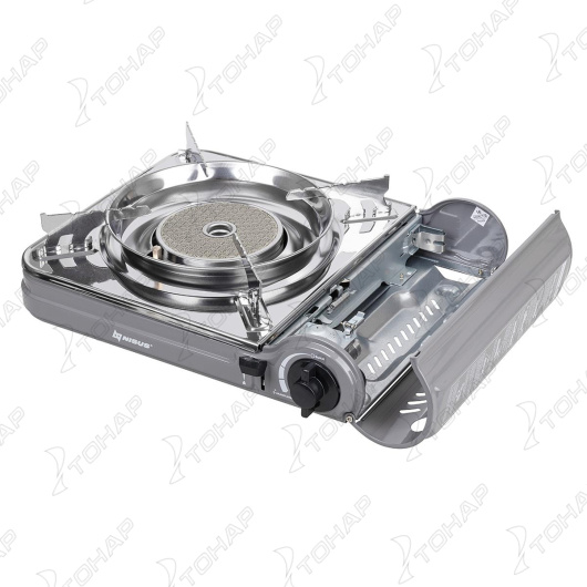 картинка Плита газовая NISUS, портативная, в кейсе, горелка керамическая, ветрозащита