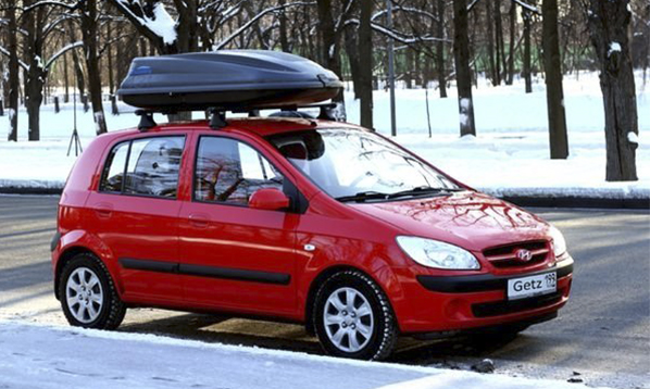 картинка Бокс ATLANT 431 SPORT (171х73х39)  темно-серый, одностороннее открывание