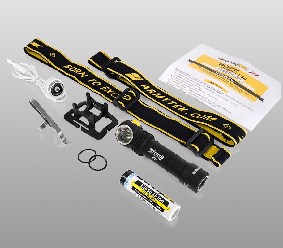 картинка Налобный фонарь ARMYTEK WIZARD Magnet USB XP-L БЕЛЫЙ