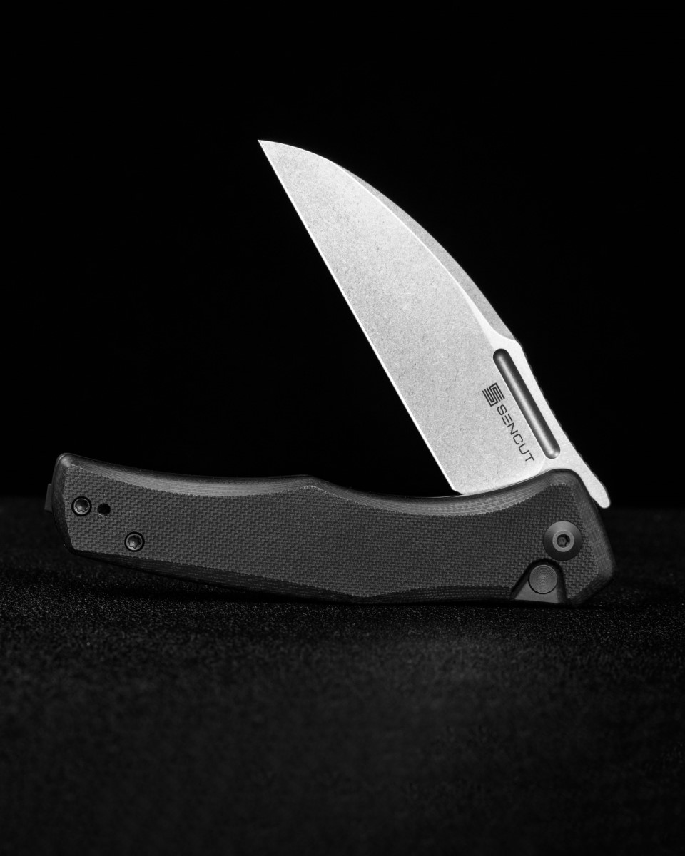 картинка Складной нож SENCUT Watauga D2 Steel Stonewashed Handle G10 Black