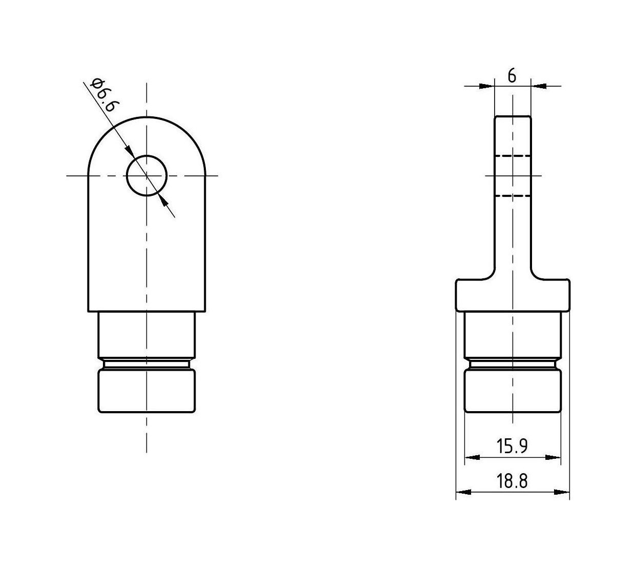 картинка Наконечник рамы тента для трубы с внутренним диаметром 16 мм