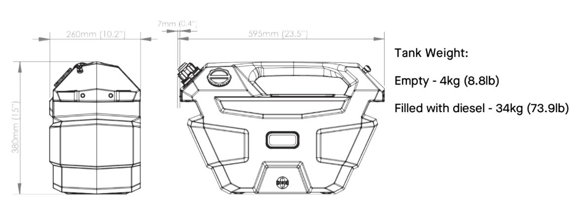картинка Бак топливный ARB переносной дизель 30L