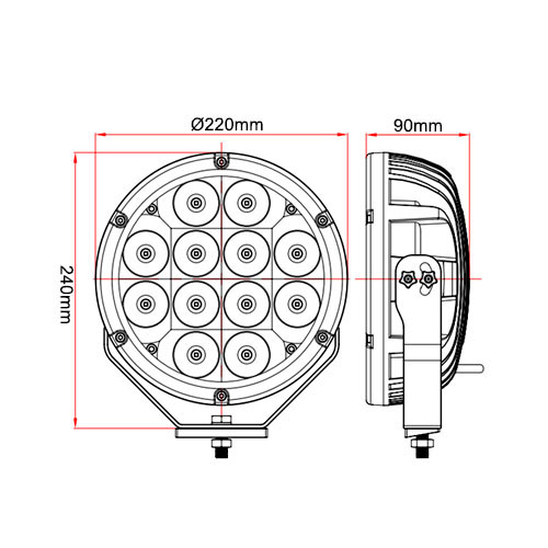 картинка Фара дальнего света РИФ 120W LED