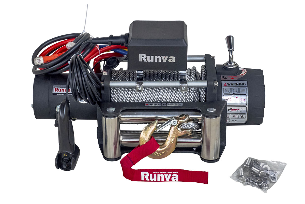 картинка Лебедка эвакуаторная Runva 10000 lbs 4500 кг влагозащищенная 24В