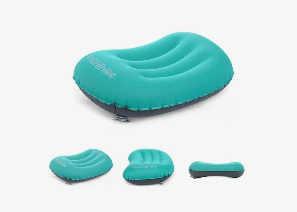 картинка Подушка туристическая надувная Naturehike 42x32x11см, голубая